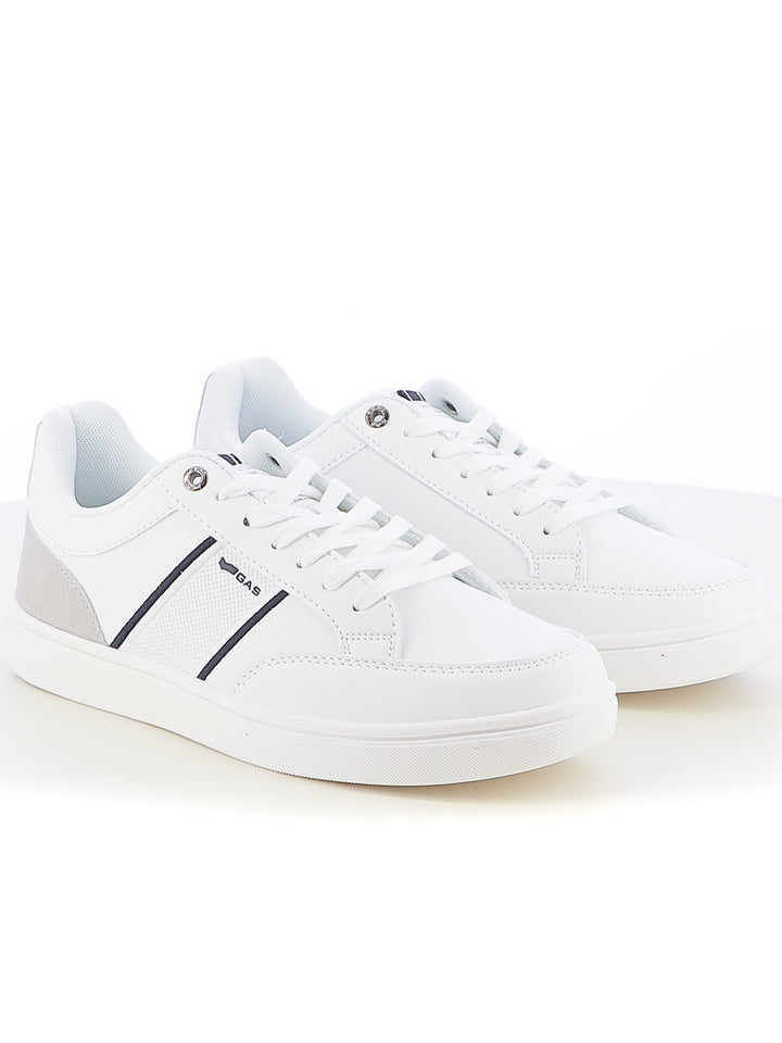 Sneakers stringate uomo GAS GAM514145 bianco blu | Costa Superstore
