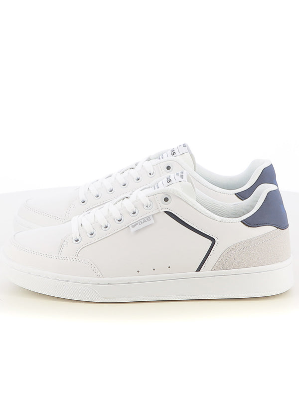 Sneakers stringate uomo GAS GAM514180 bianco blu | Costa Superstore
