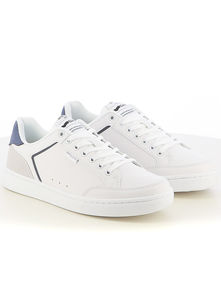 Sneakers stringate uomo GAS GAM514180 bianco blu | Costa Superstore