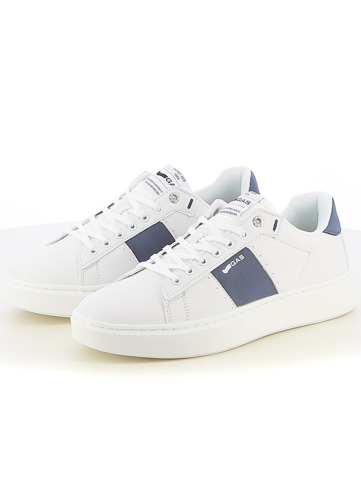 Sneakers stringate uomo GAS GAM514520 bianco blu | Costa Superstore