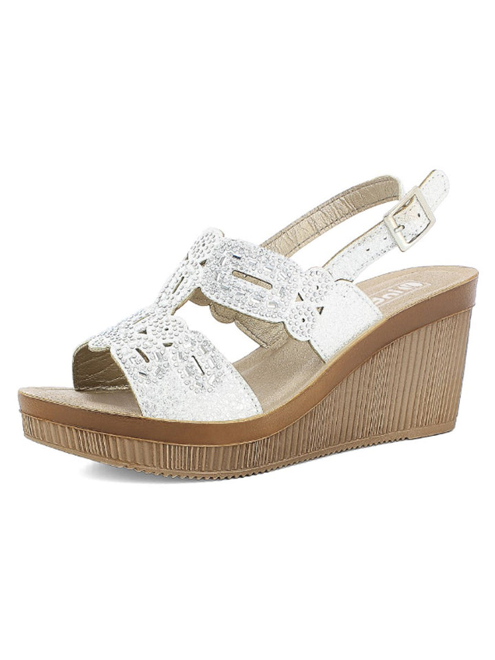 Sandali con cinturino donna INBLU AS40 bianco | Costa Superstore