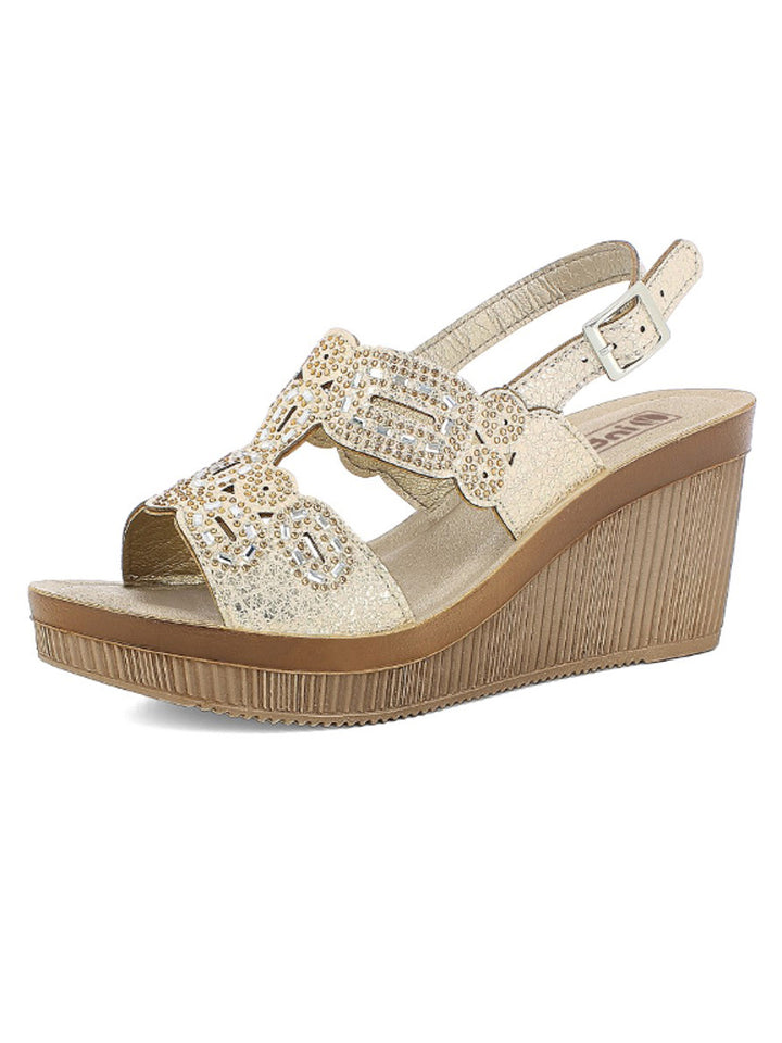 Sandali con cinturino donna INBLU AS40 oro | Costa Superstore
