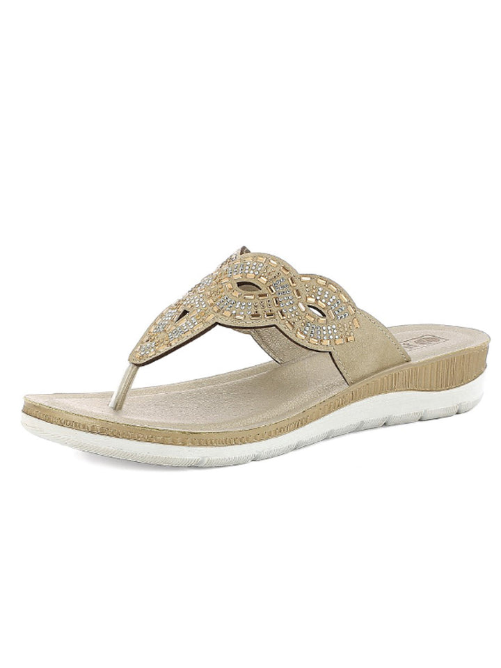 Infradito comfort donna INBLU BV44 beige chiaro | Costa Superstore