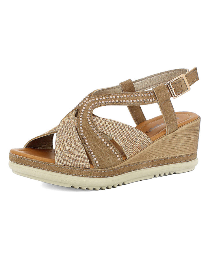 Sandali comfort donna INBLU FK08 beige chiaro | Costa Superstore