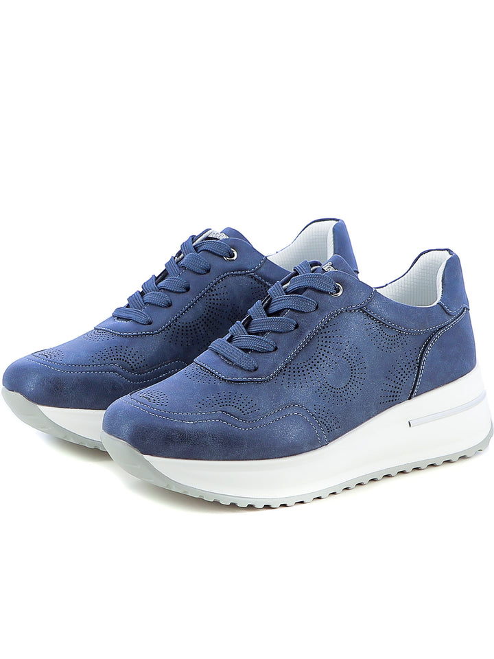 Sneakers stringate donna INBLU IN421 blu | Costa Superstore