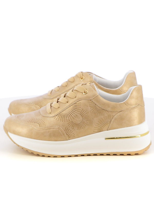 Sneakers stringate donna INBLU IN421 beige chiaro | Costa Superstore