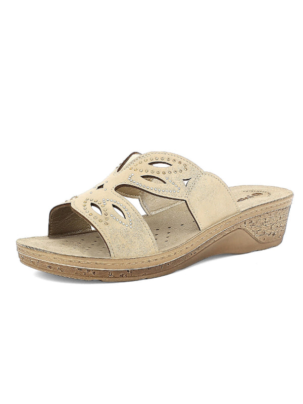 Ciabatte comfort donna INBLU PV10 beige chiaro | Costa Superstore