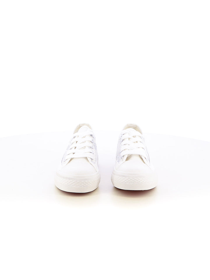 Sneakers in tela bambina JEK JO E101BA bianco argento | Costa Superstore