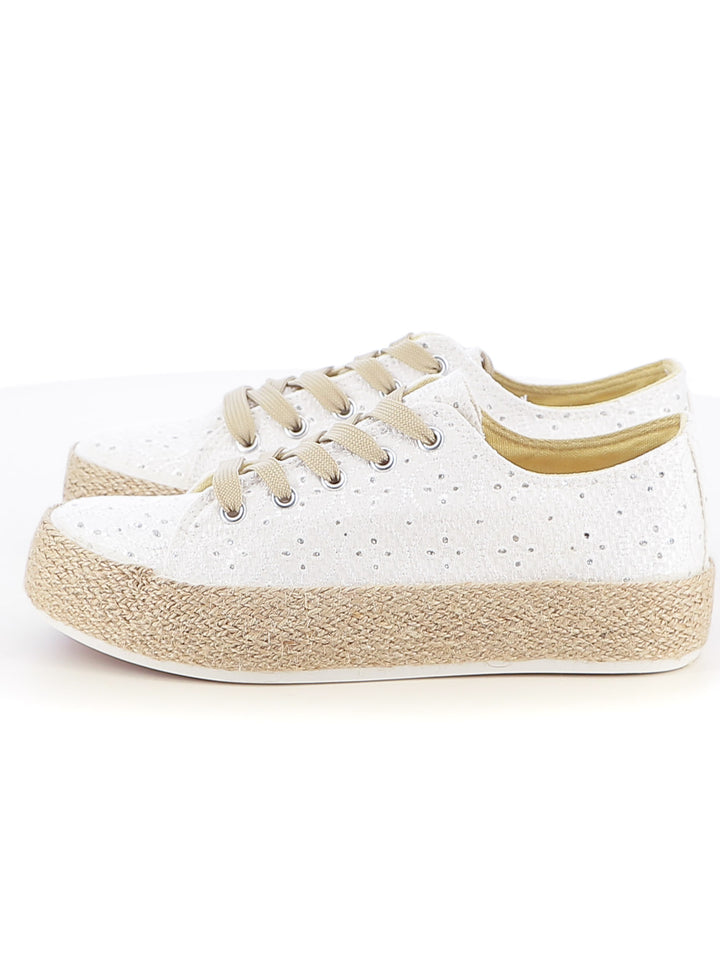 Sneakers in tela donna JEK JO E126 bianco | Costa Superstore