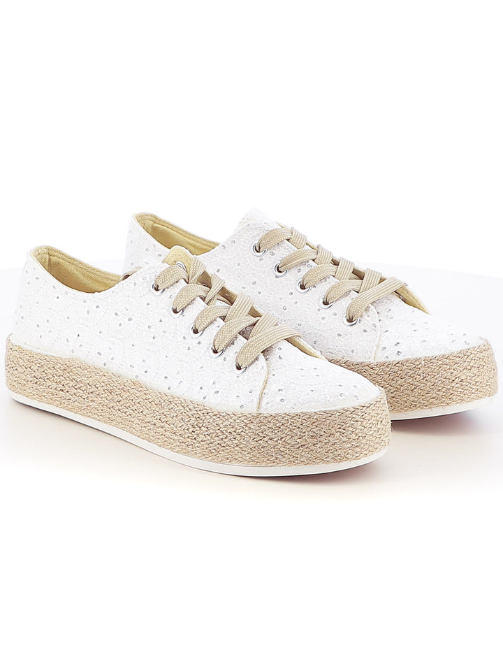 Sneakers in tela donna JEK JO E126 bianco | Costa Superstore