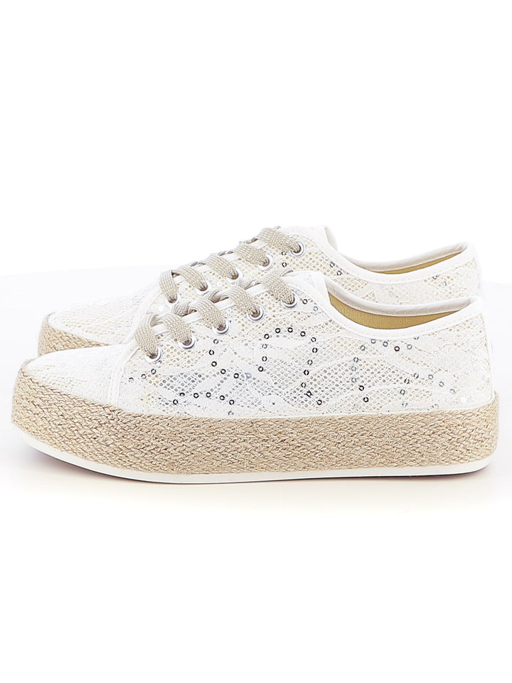 Sneakers in tela donna JEK JO E128 bianco | Costa Superstore