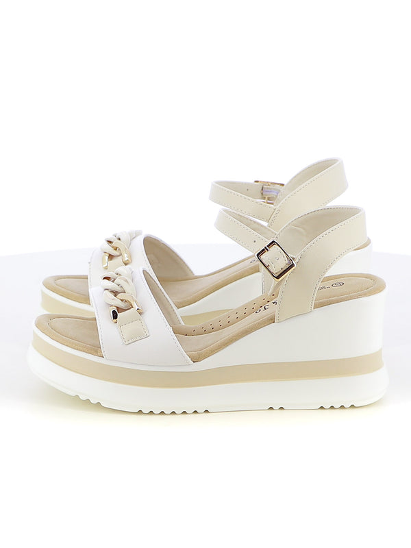 Sandali con cinturino donna JEK JO E486 bianco rosa | Costa Superstore