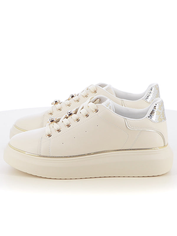 Sneakers stringate donna JEK JO E85 beige chiaro | Costa Superstore