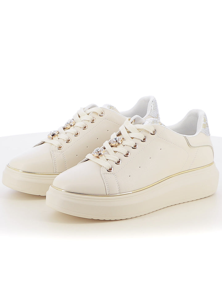 Sneakers stringate donna JEK JO E85 beige chiaro | Costa Superstore