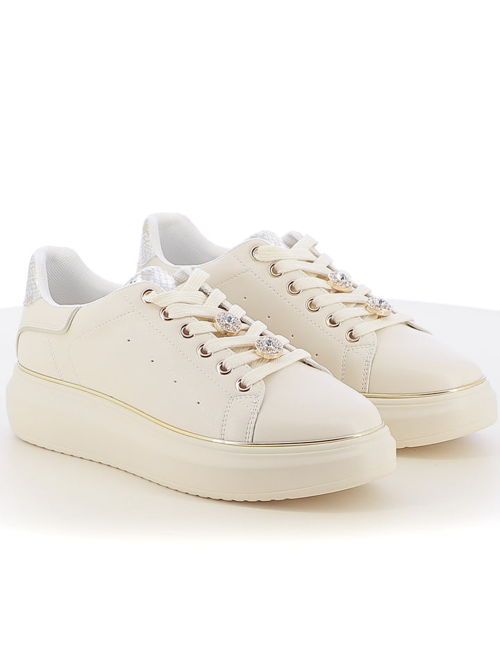 Sneakers stringate donna JEK JO E85 beige chiaro | Costa Superstore