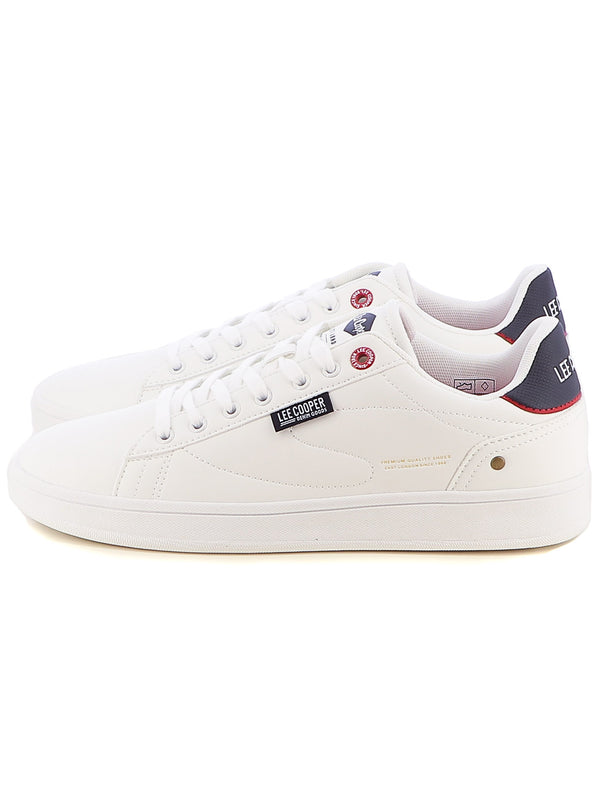 Sneakers stringate uomo LEE COOPER LCM512304 LORENZ bianco | Costa Superstore