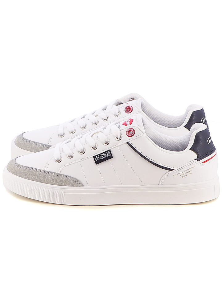 Sneakers stringate uomo LEE COOPER LCM512509 PORTLAND bianco | Costa Superstore