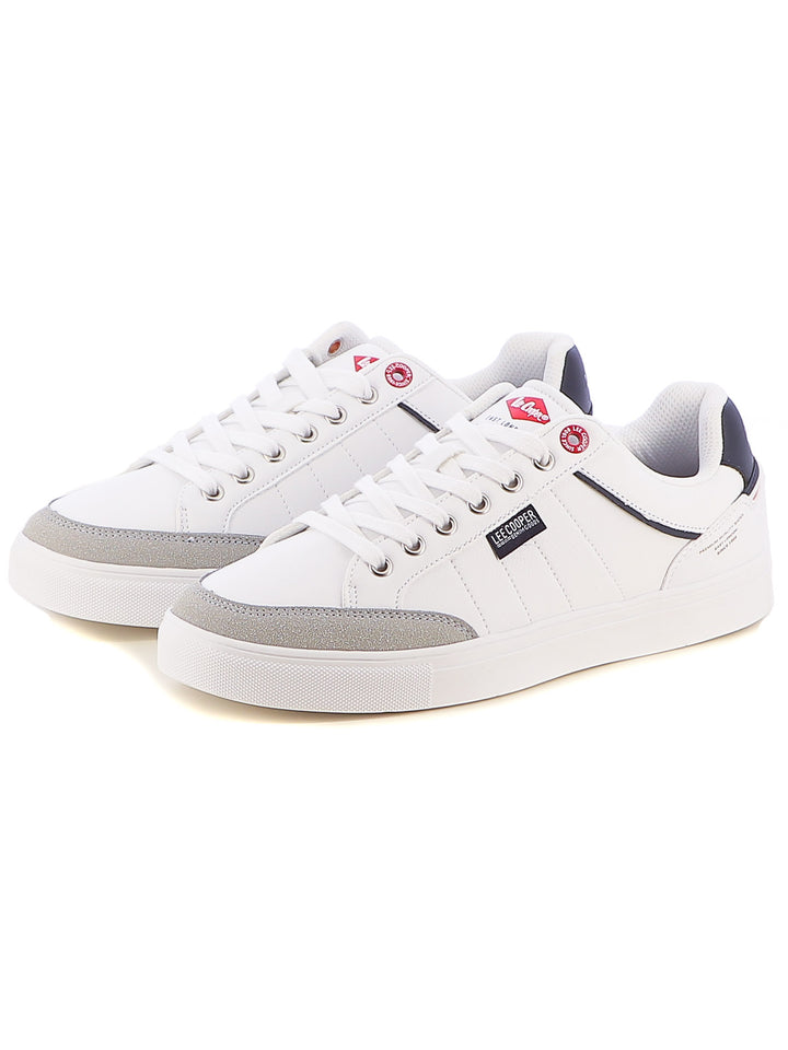 Sneakers stringate uomo LEE COOPER LCM512509 PORTLAND bianco | Costa Superstore