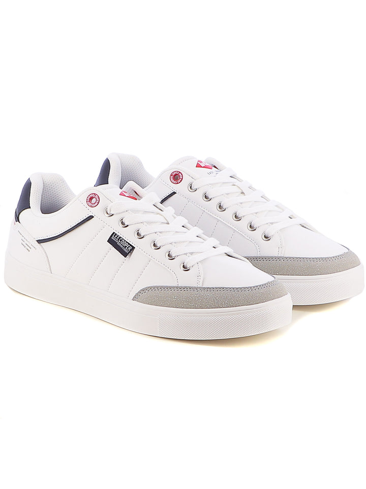 Sneakers stringate uomo LEE COOPER LCM512509 PORTLAND bianco | Costa Superstore