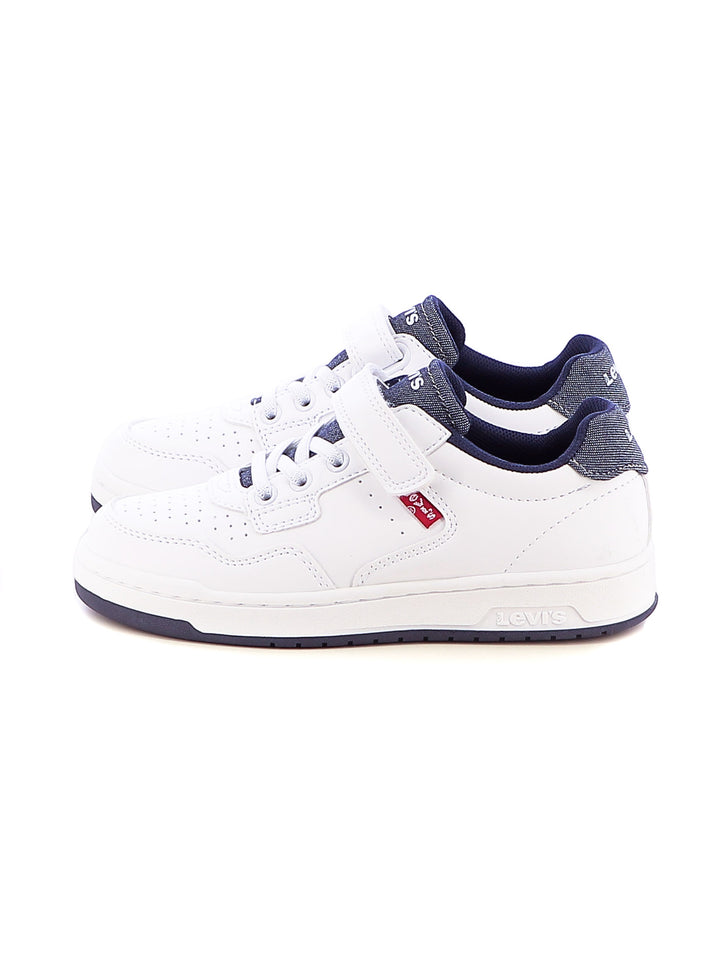 Sneakers sportive bambino LEVIS KINGDOM VKIN0030S bianco blu | Costa Superstore