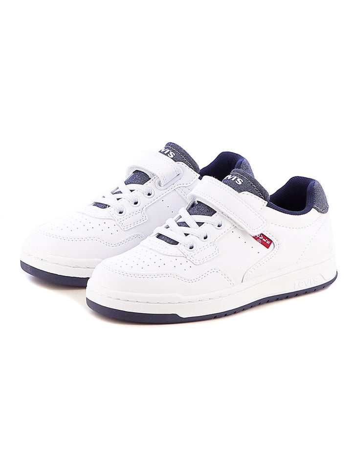 Sneakers sportive bambino LEVIS KINGDOM VKIN0030S bianco blu | Costa Superstore