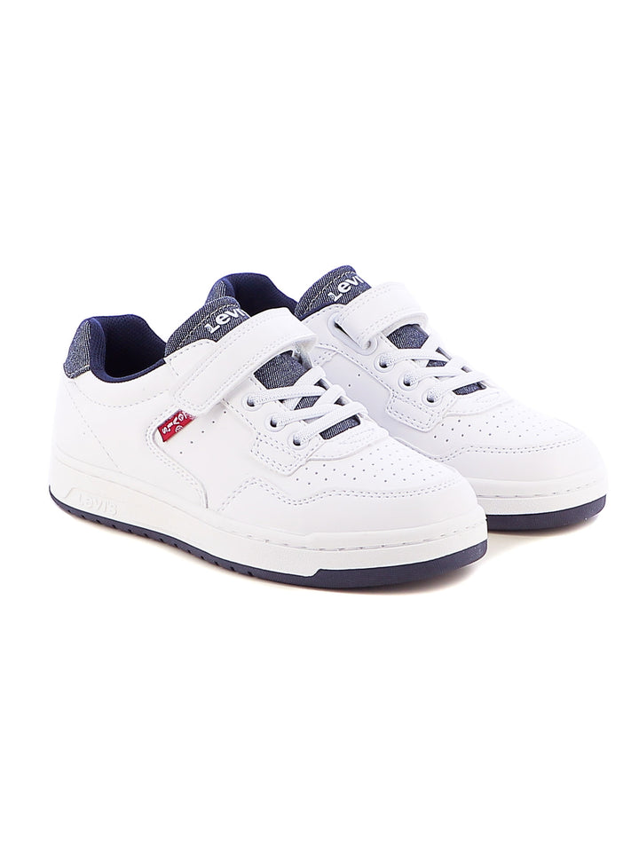 Sneakers sportive bambino LEVIS KINGDOM VKIN0030S bianco blu | Costa Superstore