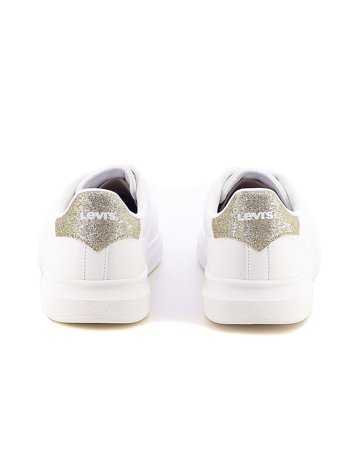 Sneakers stringate donna LEVIS VELL0091S ELLIS SE bianco oro | Costa Superstore