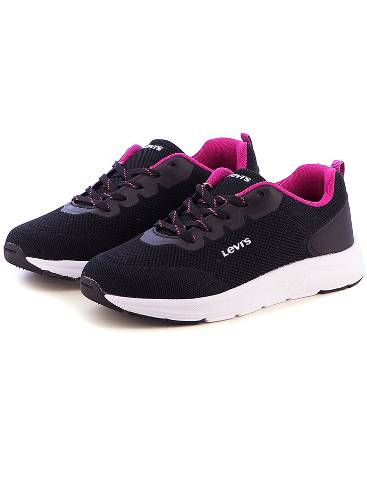 Sneakers stringate donna LEVIS VHUD0021T HUDSON BA nero fuxia | Costa Superstore