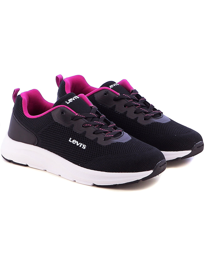 Sneakers stringate donna LEVIS VHUD0021T HUDSON BA nero fuxia | Costa Superstore