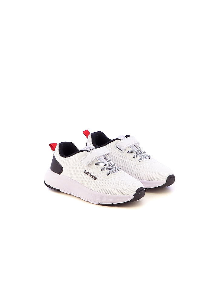 Sneakers sportive bambino LEVIS VHUD0023T HUDSON MINI bianco nero | Costa Superstore