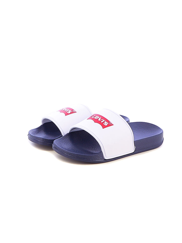 Ciabattine bambino LEVIS VPOL0186S bianco blu | Costa Superstore