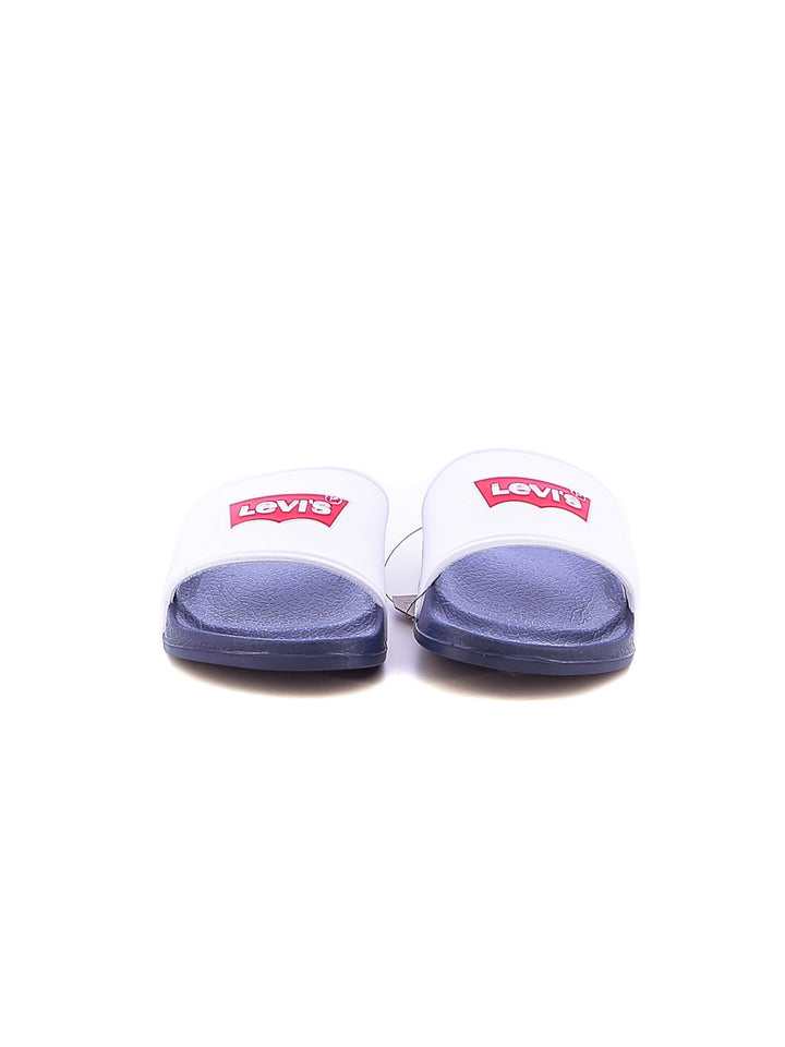 Ciabattine bambino LEVIS VPOL0186S bianco blu | Costa Superstore