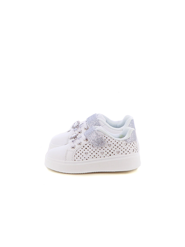 Sneakers con strappi bambina LOVE DETAILS 123-324 bianco | Costa Superstore