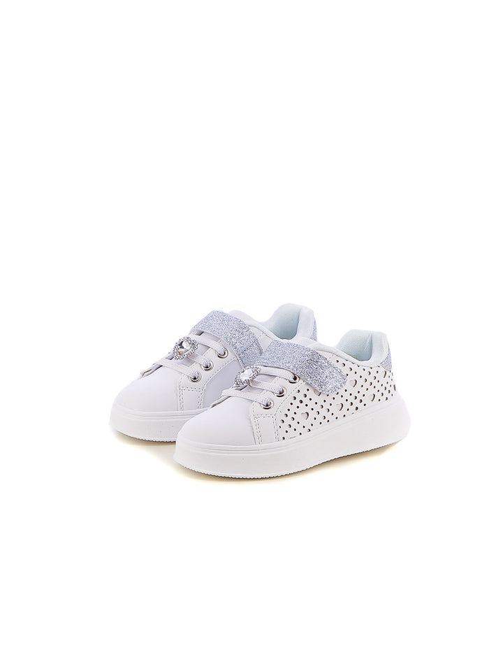 Sneakers con strappi bambina LOVE DETAILS 123-324 bianco | Costa Superstore
