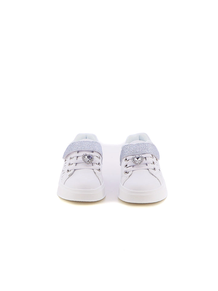 Sneakers con strappi bambina LOVE DETAILS 123-324 bianco | Costa Superstore