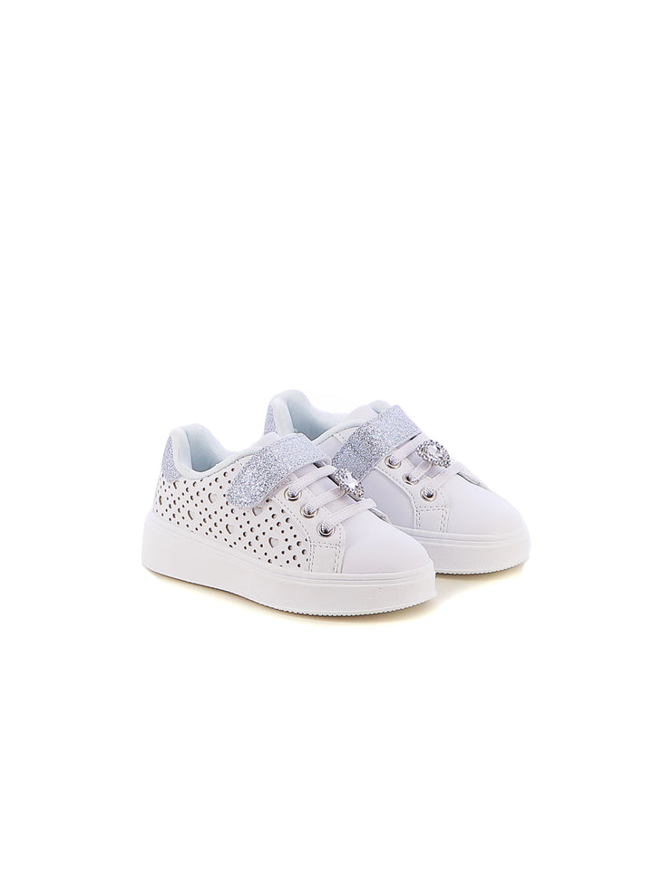 Sneakers con strappi bambina LOVE DETAILS 123-324 bianco | Costa Superstore