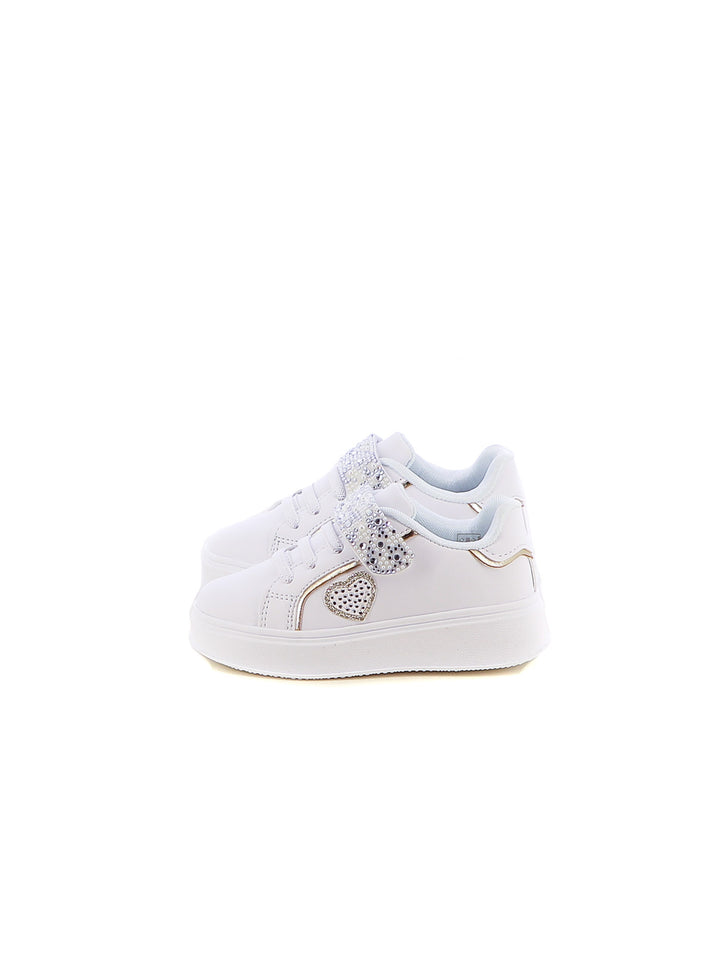 Sneakers con strappi bambina LOVE DETAILS 123-326 bianco | Costa Superstore