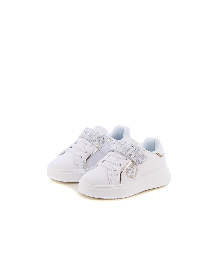 Sneakers con strappi bambina LOVE DETAILS 123-326 bianco | Costa Superstore