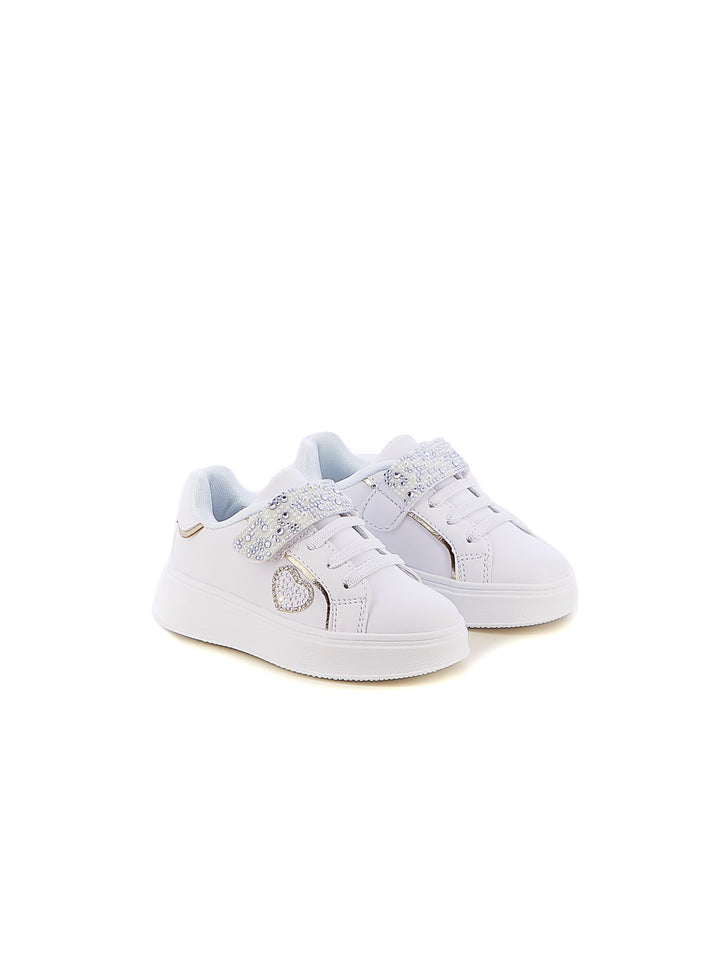 Sneakers con strappi bambina LOVE DETAILS 123-326 bianco | Costa Superstore