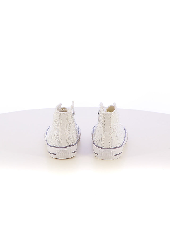 Sneakers stringate bambina LOVE DETAILS 135-308B bianco | Costa Superstore