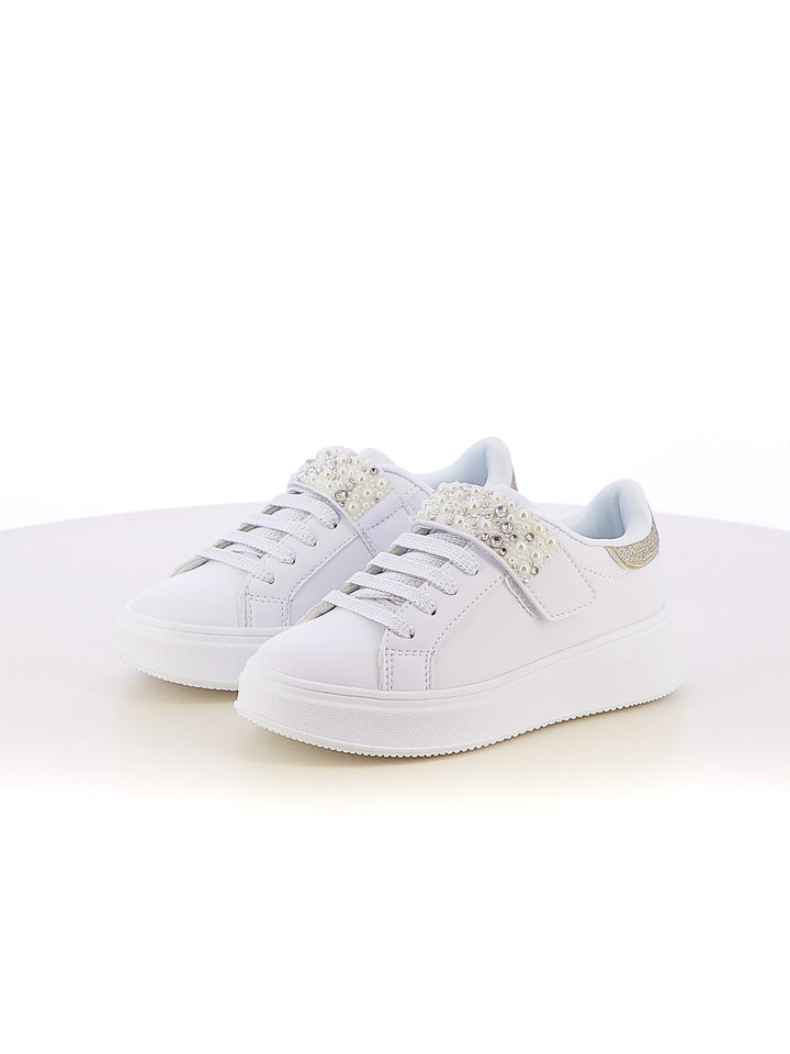 Sneakers stringate bambina LOVE DETAILS 153-781B oro | Costa Superstore
