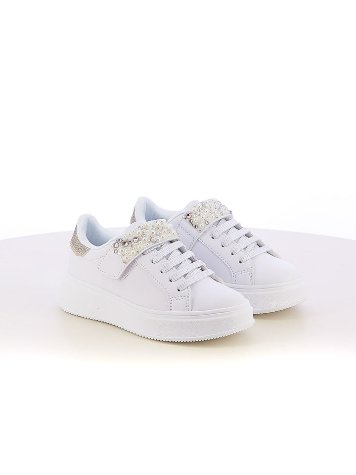 Sneakers stringate bambina LOVE DETAILS 153-781B oro | Costa Superstore