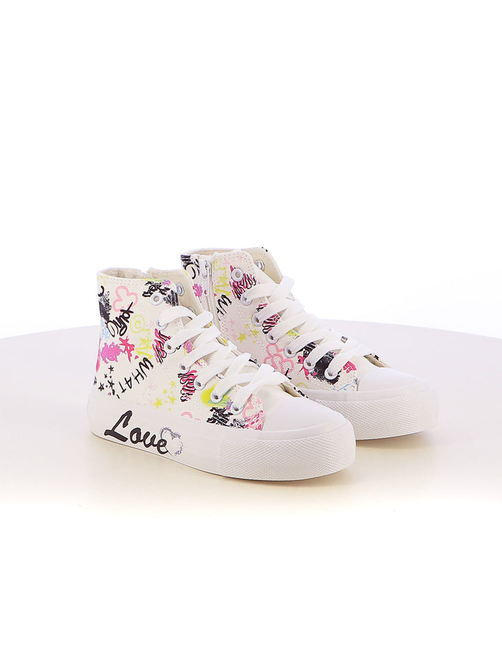 Sneakers stringate bambina LOVE DETAILS 155-306 fuxia | Costa Superstore
