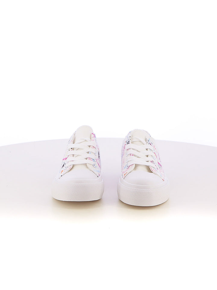 Sneakers stringate bambina LOVE DETAILS 155-307L bianco | Costa Superstore