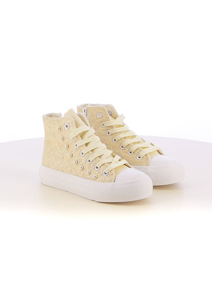 Sneakers stringate bambina LOVE DETAILS 155-381 oro | Costa Superstore