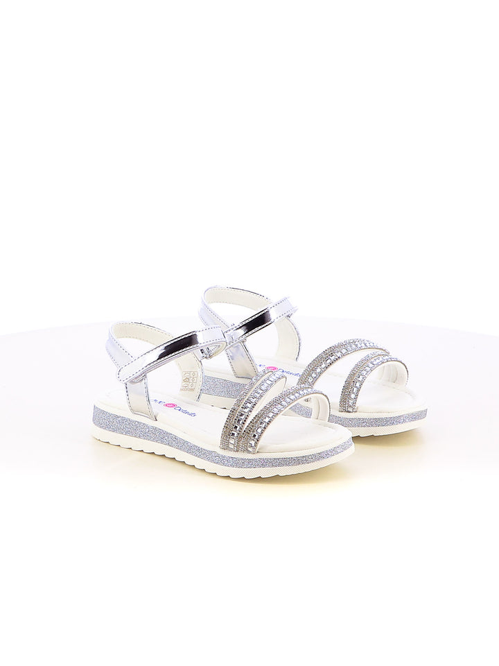 Sandaletti bambina LOVE DETAILS 283-368 argento | Costa Superstore