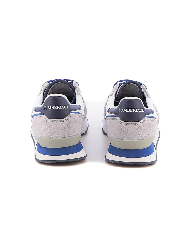 Sneakers stringate uomo LUMBERJACK SME6805-004 M94 bianco blu | Costa Superstore