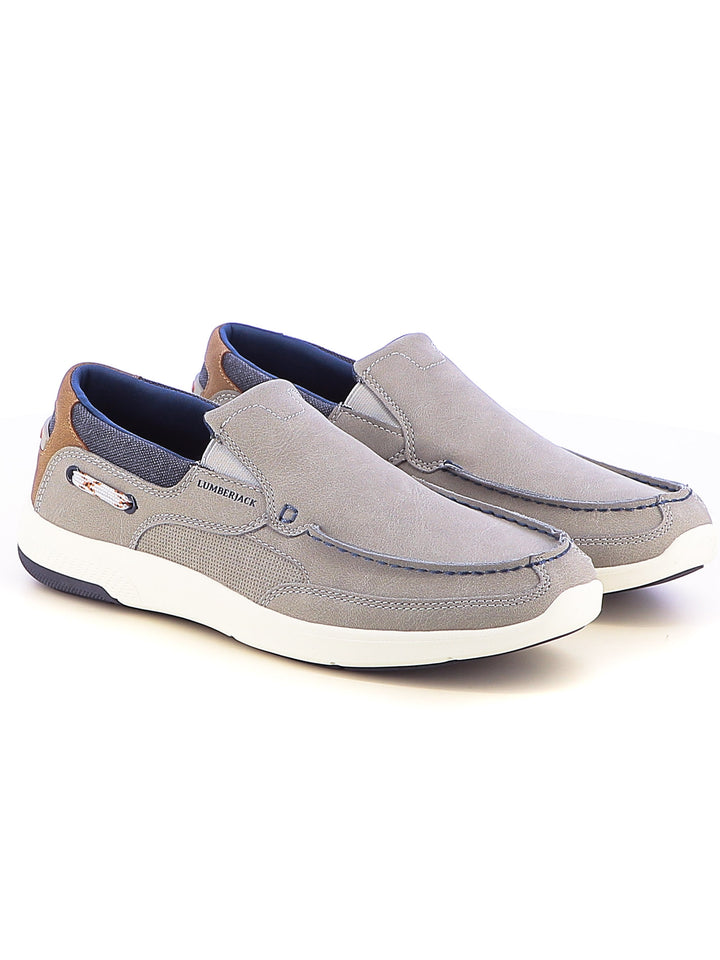 Mocassini casual uomo LUMBERJACK SMM3402-001 S03 grigio chiaro | Costa Superstore