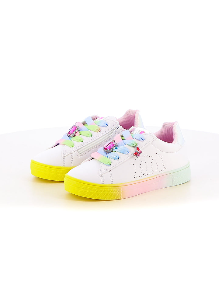 Sneakers stringate bambina MELANIA M2459B bianco fantasia | Costa Superstore
