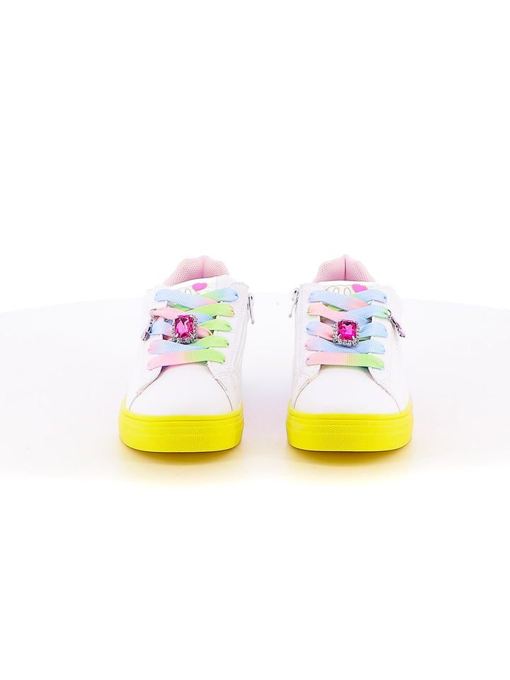 Sneakers stringate bambina MELANIA M2459B bianco fantasia | Costa Superstore